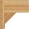 Ekena Millwork Traditional Block Rough Sawn Outlooker, Western Red Cedar, 8"W x 14"D x 14"H OUT08X14X14TRA05RWR - alternate 2